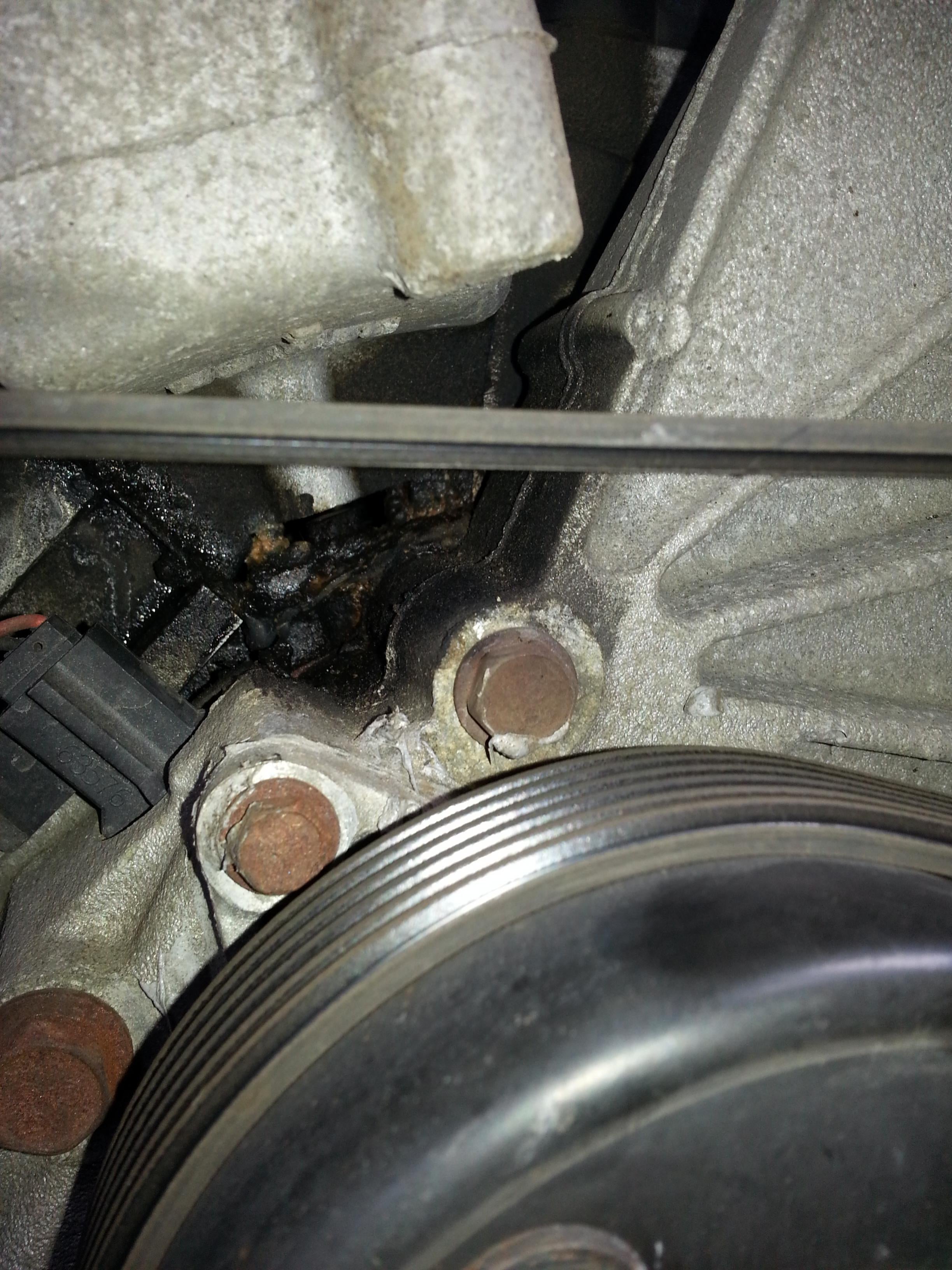 Coolant leak from engine above waterpump but not from waterpump | JKOwners  Forum